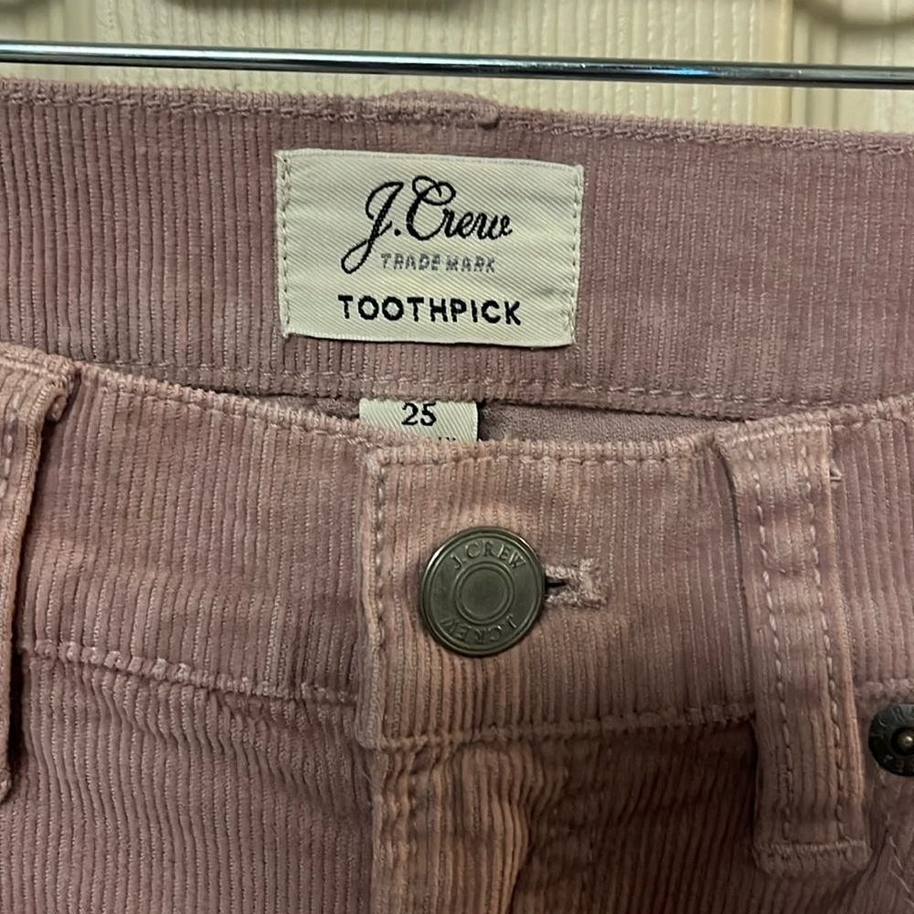 J. Crew lightweight corduroy jeans.